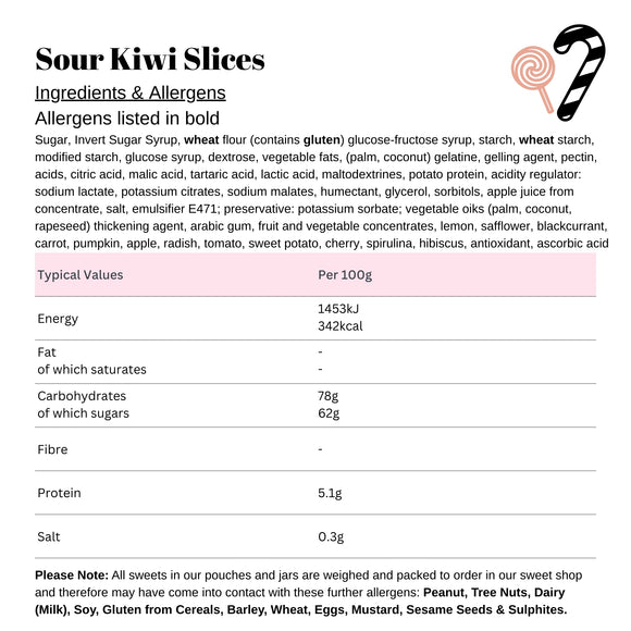 Sour Kiwi Slices