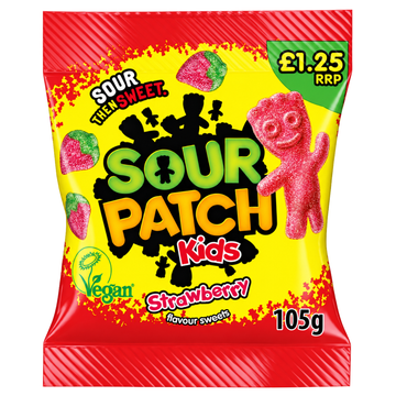 Sour Patch Kids Strawberry Flavour Sweets 105g PMP