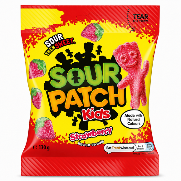 Sour Patch Kids Strawberry Flavour Sweets 130g