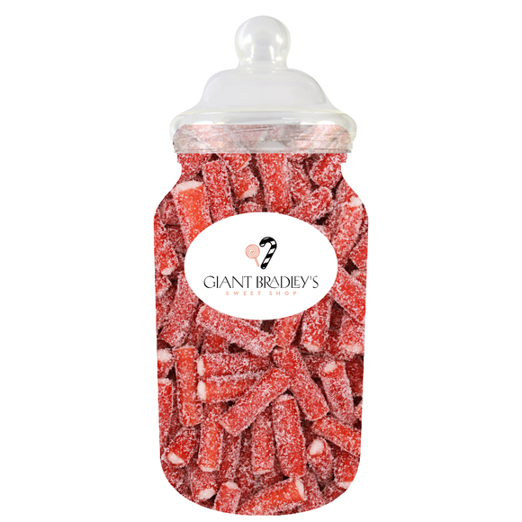 Sour Strawberry Pencil Bites