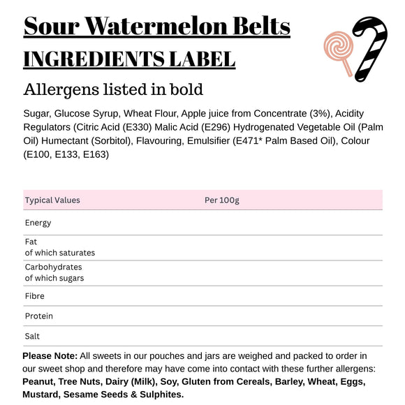 Sour Watermelon Belts