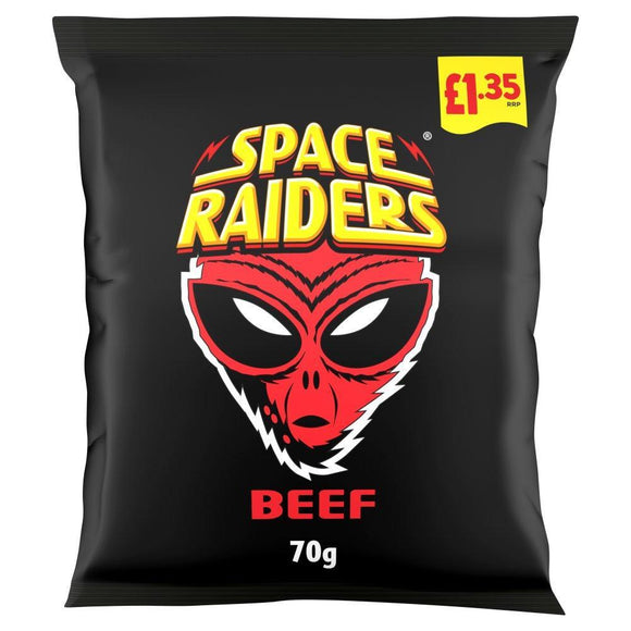 Space Raiders Beef Crisps 70g PMP