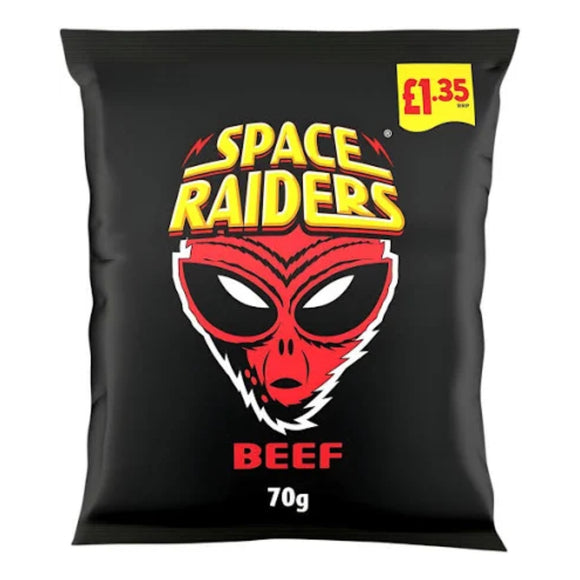 Space Raiders Beef Crisps 70g