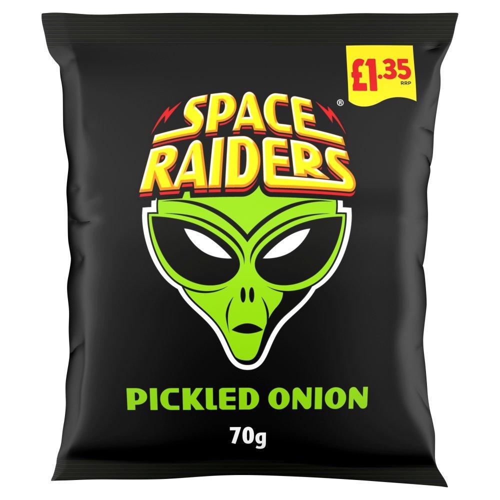 Space Rqider Space Raiders Pickled Onion 70g PMP – Giant Bradley's Online Sweet Shop