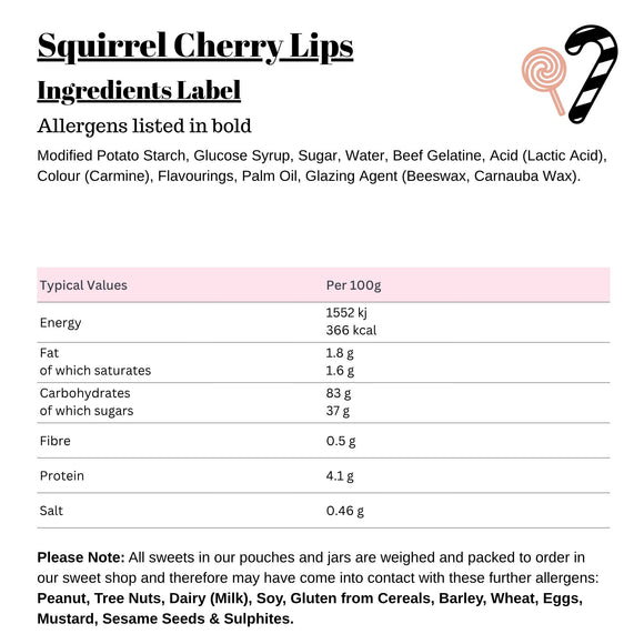 Squirrel Cherry Lips