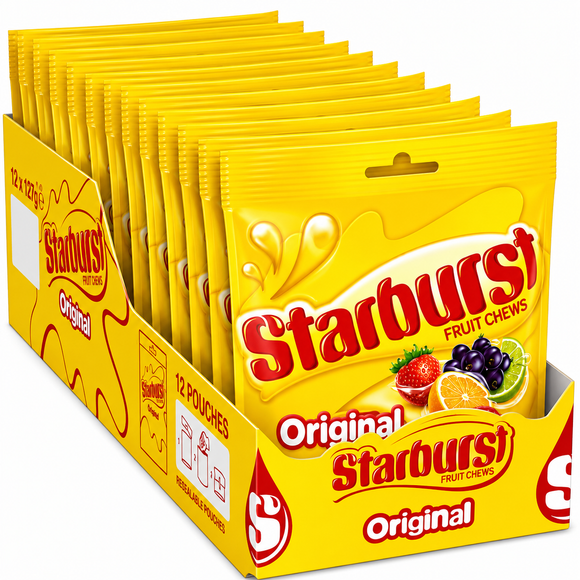 Starburst Vegan Chewy Sweets Fruit Flavoured Pouch 127g PMP