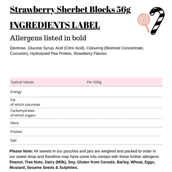Strawberry Sherbet Blocks