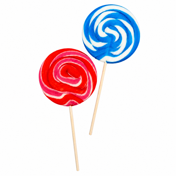 Strawberry and Bubblegum Round Lollipop 80g