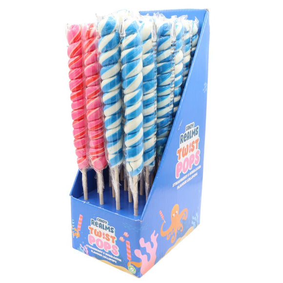 Strawberry and Bubblegum Twist Pop 80g x 1 Lolly Random Flavour