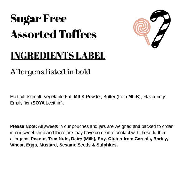 Sugar Free Assorted Toffees