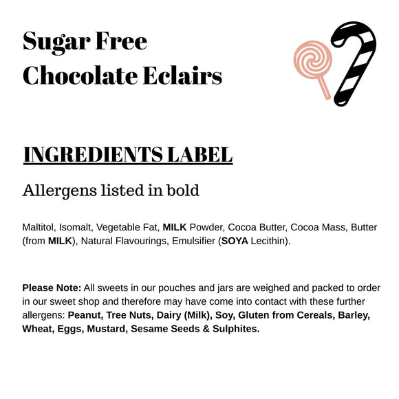 Sugar Free Chocolate Eclairs