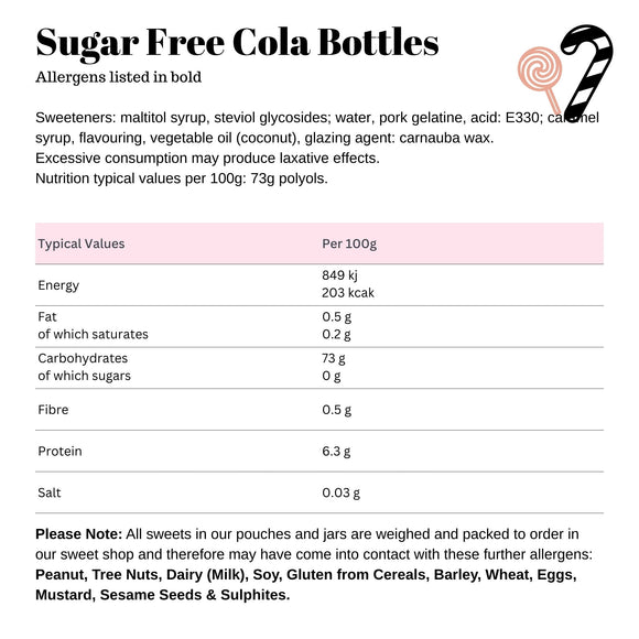 Sugar Free Cola Bottles