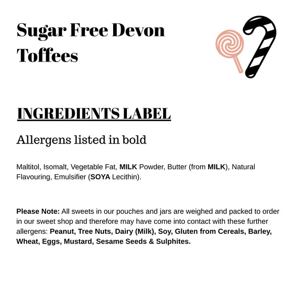 Sugar Free Devon Toffees