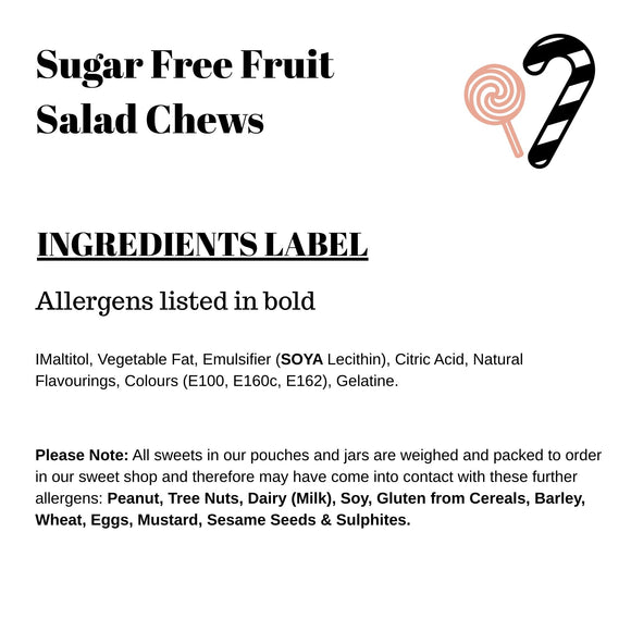 Sugar Free Fruit Salad Chews