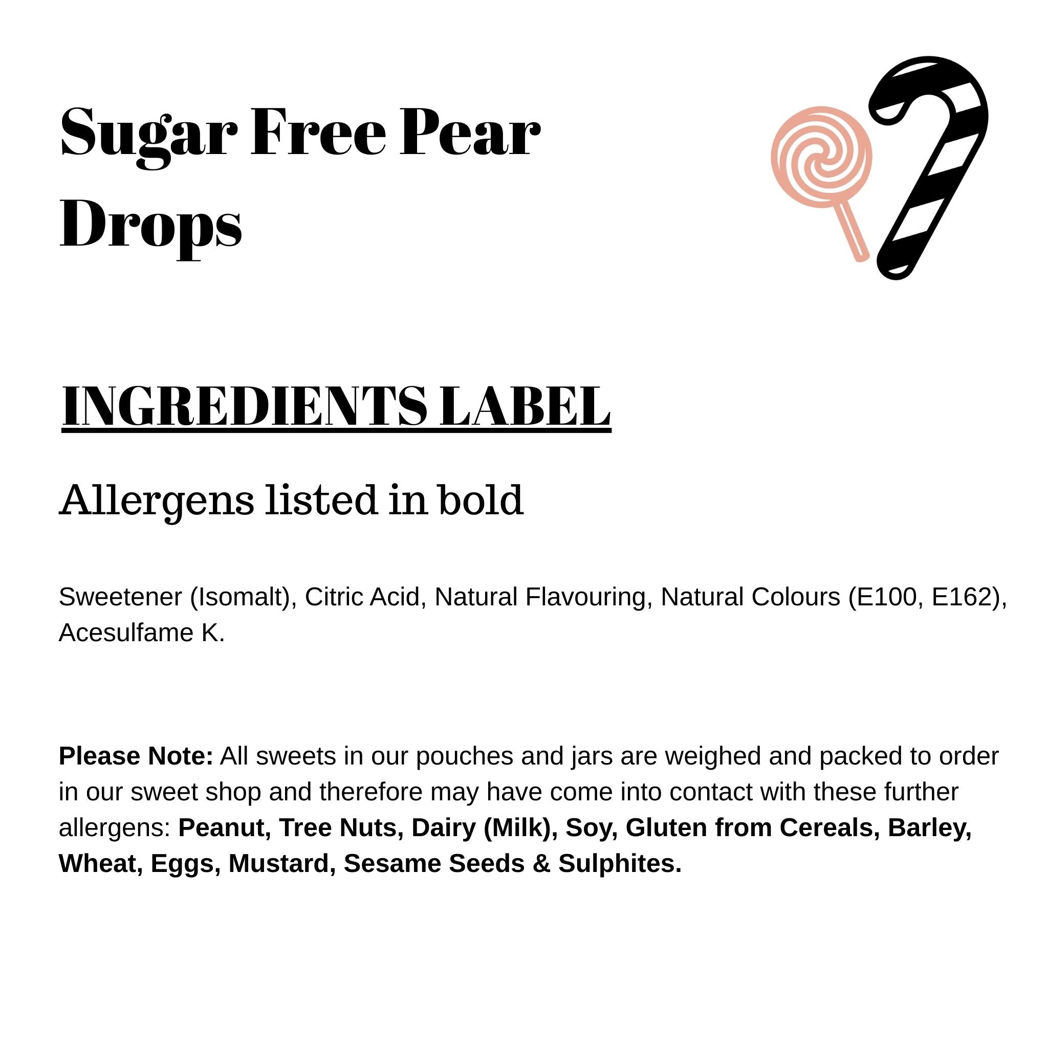 Sugar Free Pear Drops