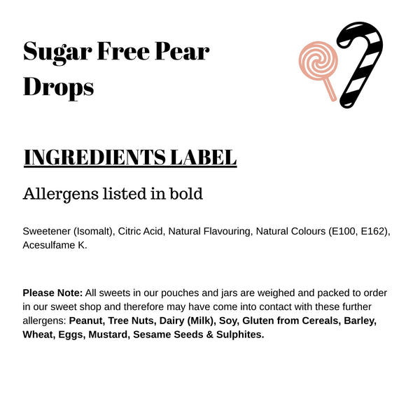 Sugar Free Pear Drops