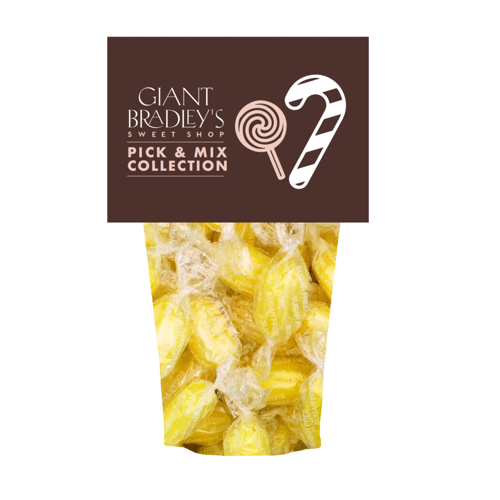 Sugar Free Sherbet Lemons – Giant Bradley's Online Sweet Shop