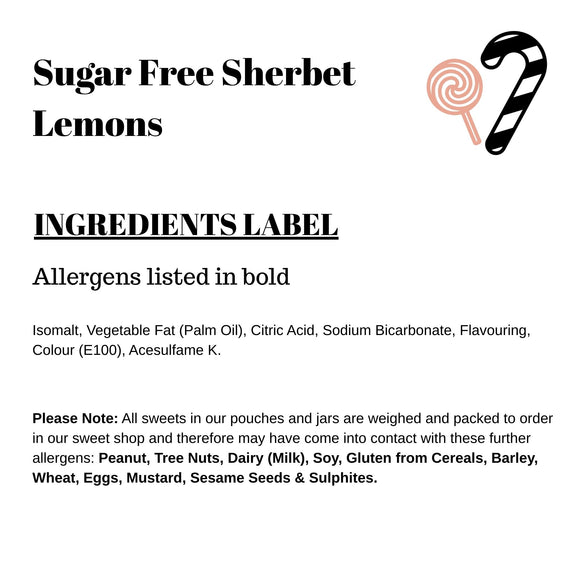 Sugar Free Sherbet Lemons