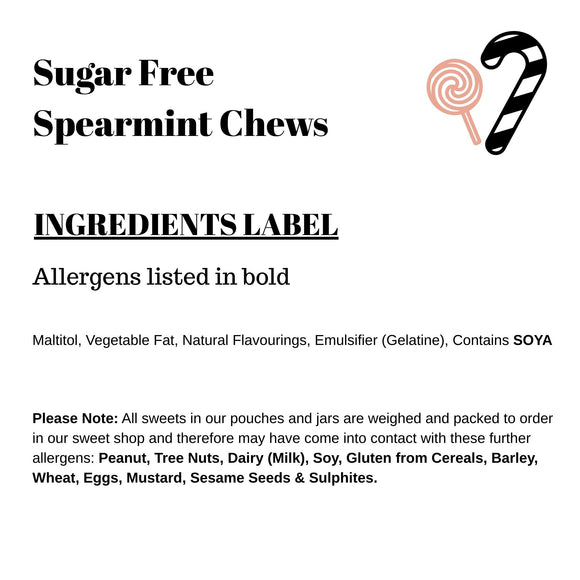 Sugar Free Spearmint Chews
