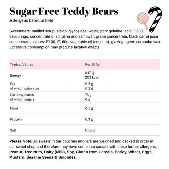 Sugar Free Teddy Bears