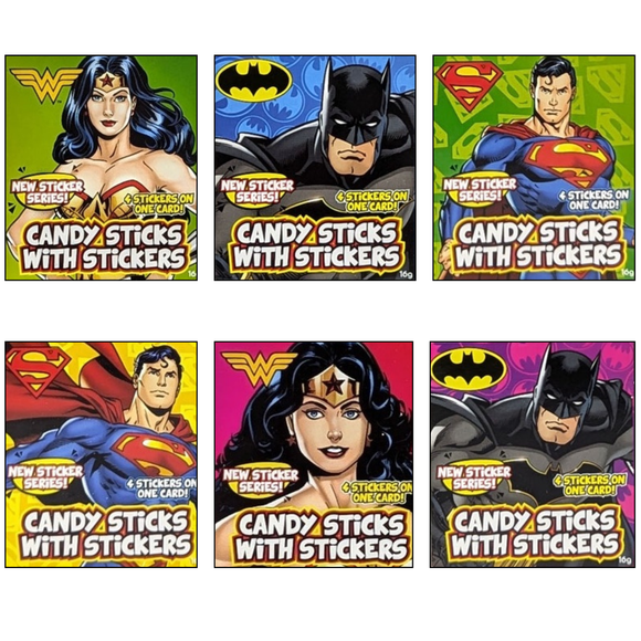 Superhero Candy Sticks with Stickers
