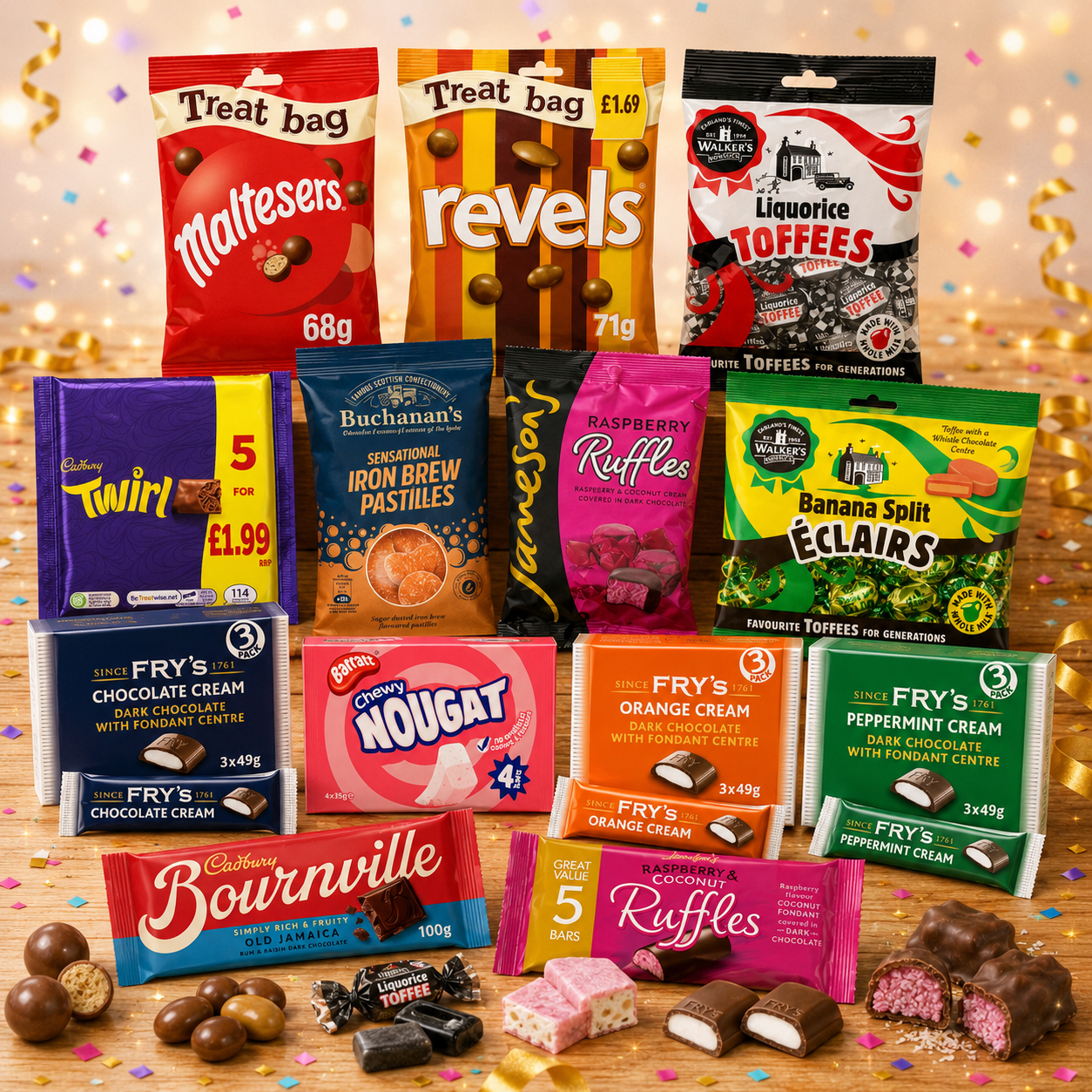 Sweet Bags, Boxes and Bars
