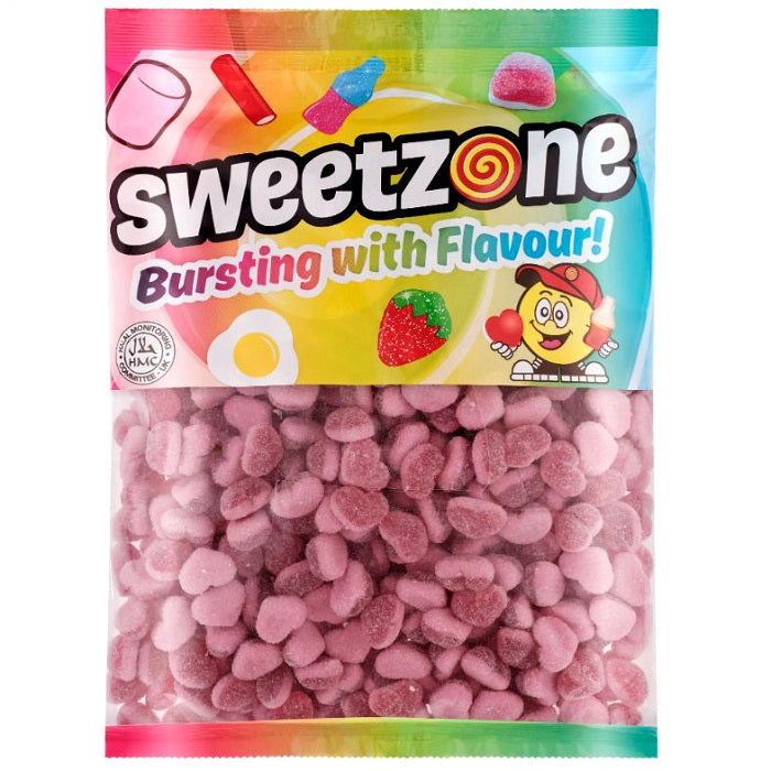 Sweetzone Fizzy Strawberry Hearts 1kg