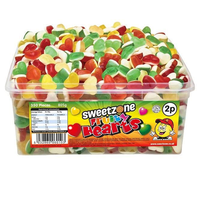 Sweetzone Fruity Hearts Tub 805g