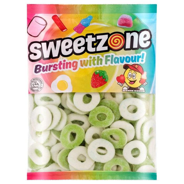 Sweetzone Sour Apple Rings Bag 1kg
