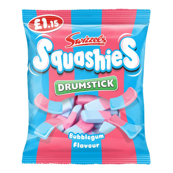 Swizzels Bubblegum Drumstick Squashies 120g PMP