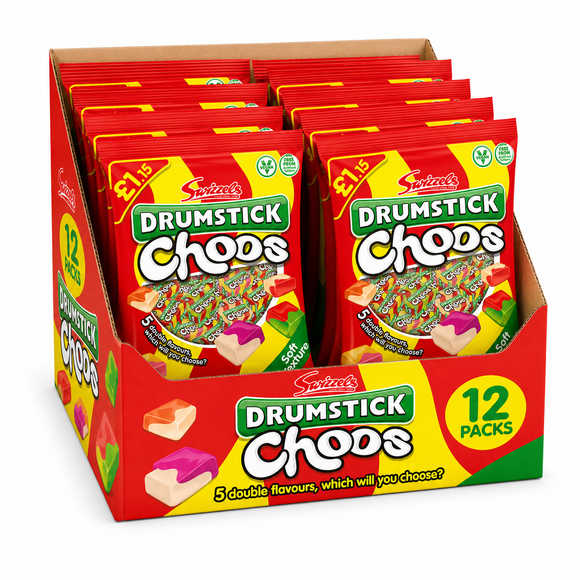 Swizzels Drumstick Choos Share Bags 115g PMP