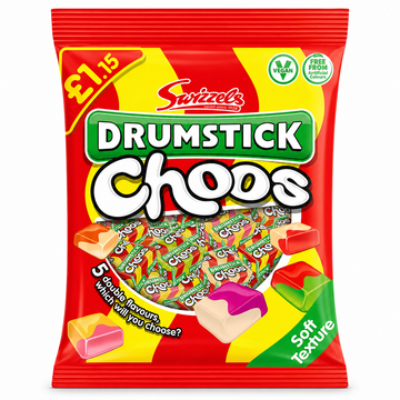 Swizzels Drumstick Choos Share Bags 115g PMP