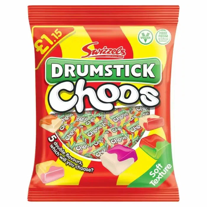 Swizzels Drumstick Choos Share Bags 115g
