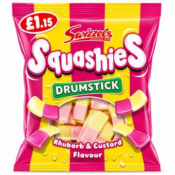 Swizzels Drumstick Squashies Rhubarb & Custard 120g PMP