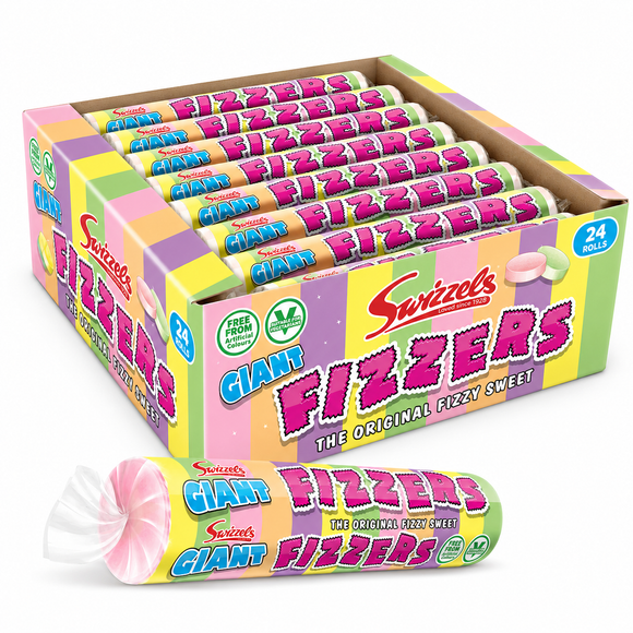 Swizzels Giant Fizzers Rolls 40g
