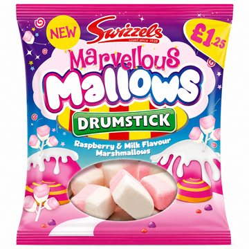 Swizzels Marvellous Mallows Drumstick Bag 100g PMP