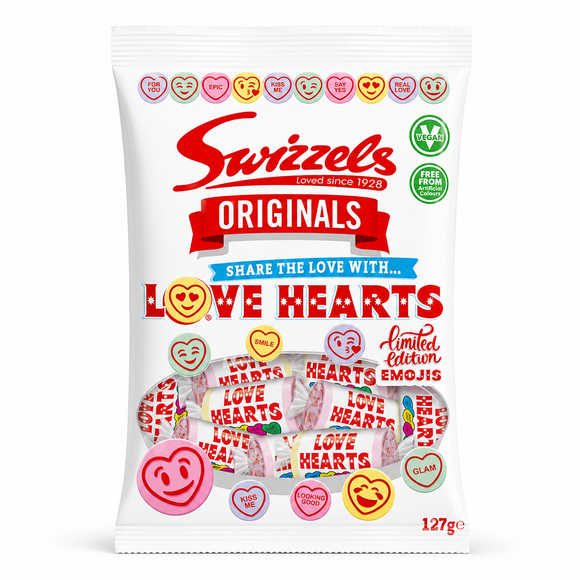 Swizzels Originals Love Hearts Bag 127g