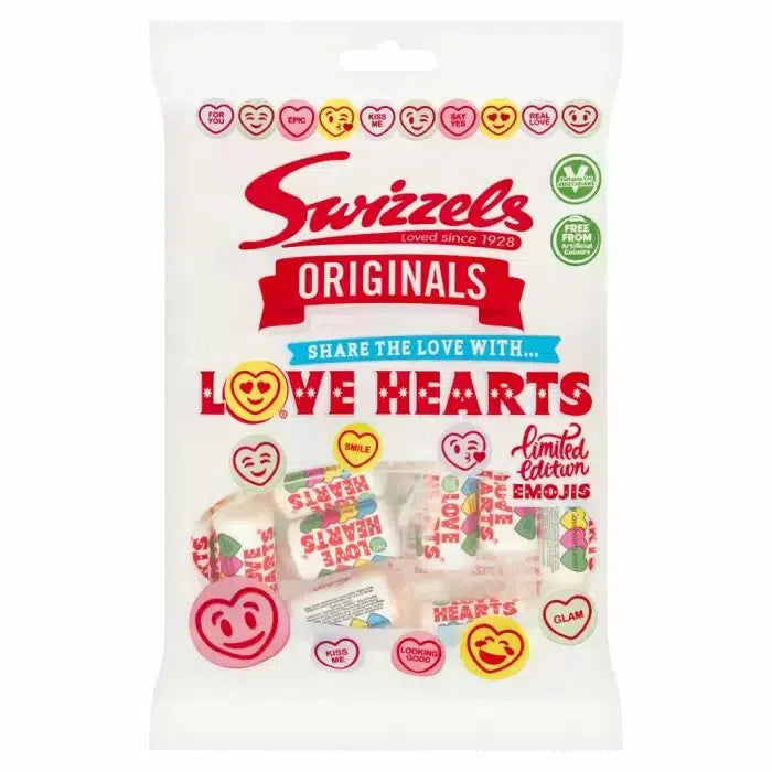 Swizzels Originals Love Hearts Bag 127g