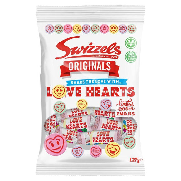 Swizzels Originals Love Hearts Bag 127g
