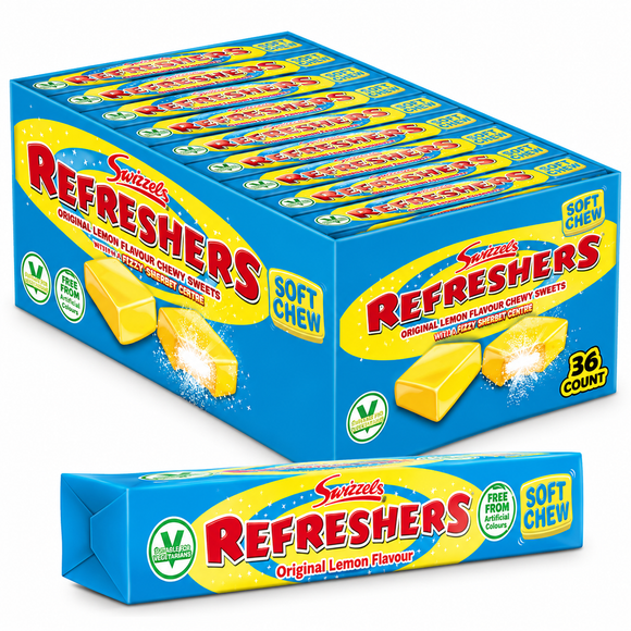 Swizzels Refreshers Chews Lemon Stick Packs 43g