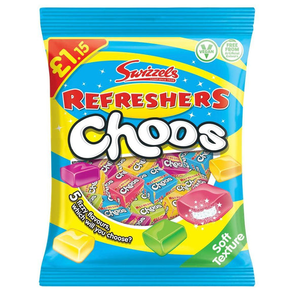 Swizzels Refreshers Choos Share Bags 115g PMP