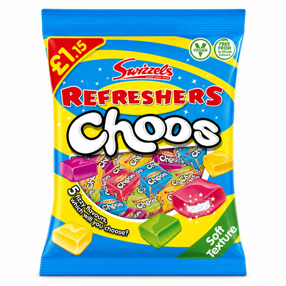 Swizzels Refreshers Choos Share Bags 115g PMP