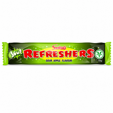 Swizzels Refreshers Sour Apple Chew Bars 18g