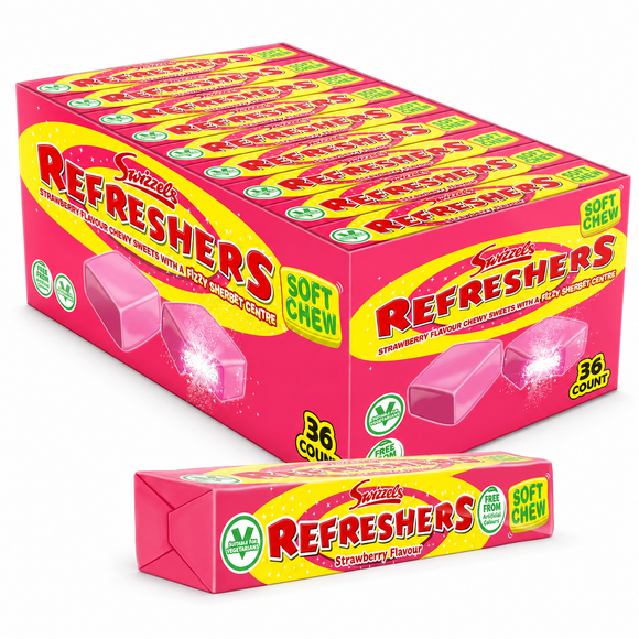 Swizzels Refreshers Strawberry Chews Stick Pack 43g