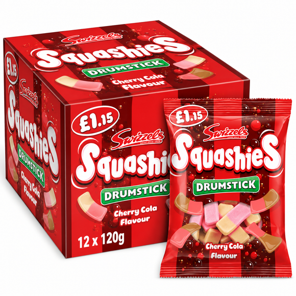 Swizzels Squashies Cherry Cola Flavour Drumstick 120g