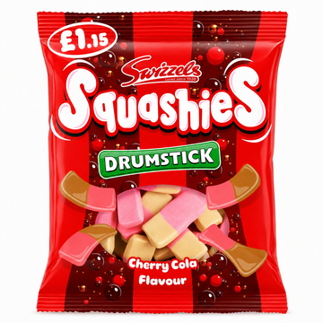 Swizzels Squashies Cherry Cola Flavour Drumstick 120g