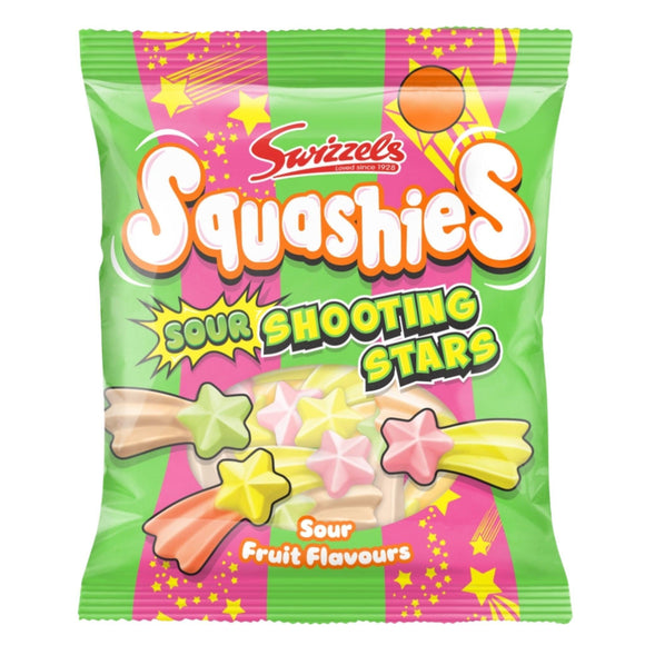 Swizzels Squashies Sour Shooting Stars Gums 100g