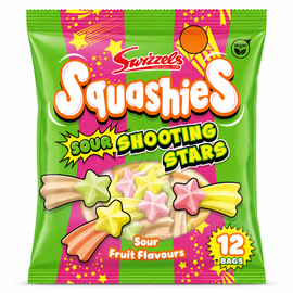 Swizzels Squashies Sour Shooting Stars Gums 100g