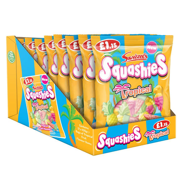 Swizzels Squashies Tropical Flavour Gums 100g