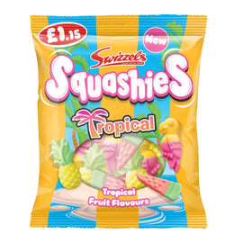 Swizzels Squashies Tropical Flavour Gums 100g